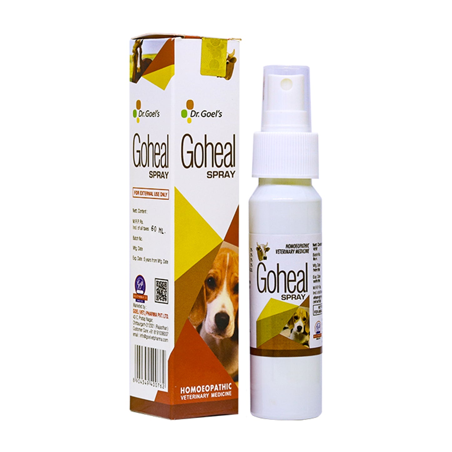 GOHEAL SPRAY For Wounds due to injury, FMD, Burns