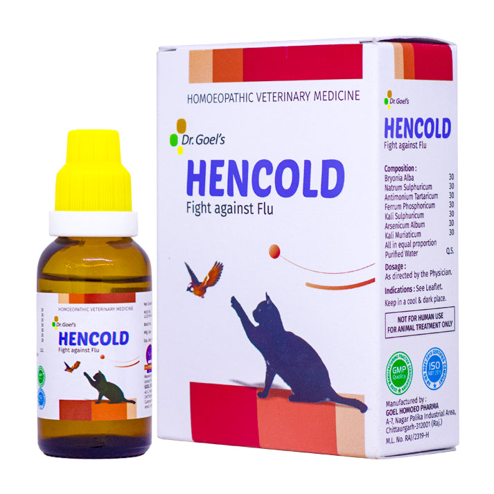 HENCOLD For Dogs and Cats To Fight Against Flu, H5N1, & Bird Flu