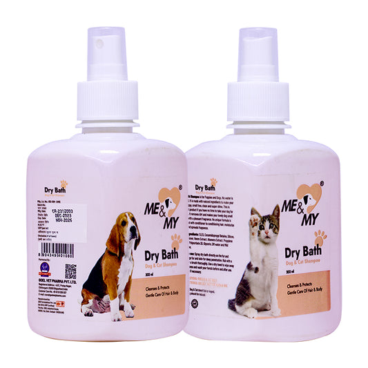 Dry Bath Pet Shampoo helps pets fresh and hygienic without water