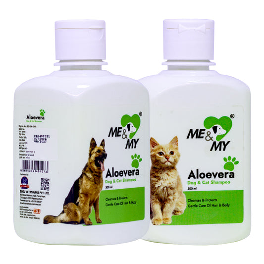 Aloevera Pet Shampoo for gentle care of hair and body coat