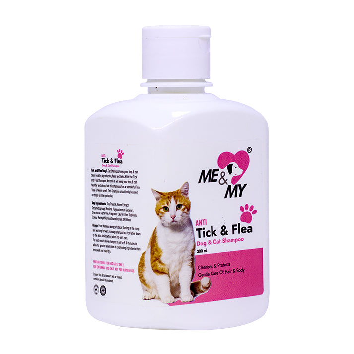 Anti Ticks and Flea Pet Shampoo helps to keep free from Ticks, Lice, Flea, Mites