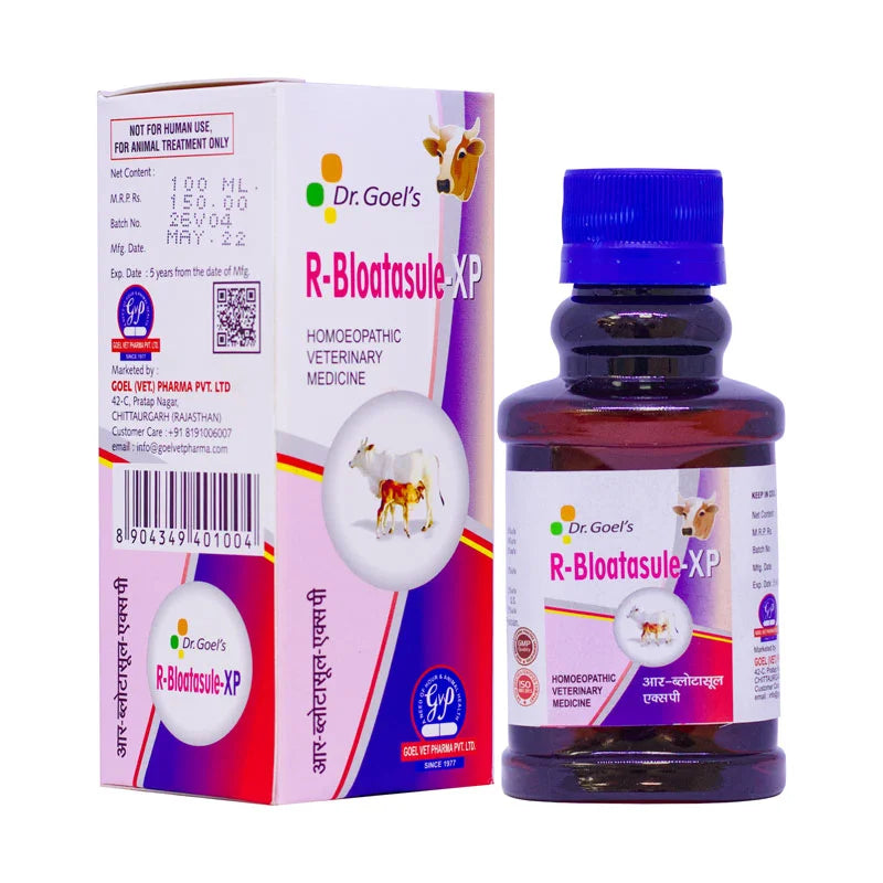R. BLOATASULE XP for CATTLE 100ml For Indigestion Anorexia and Liver Disorder