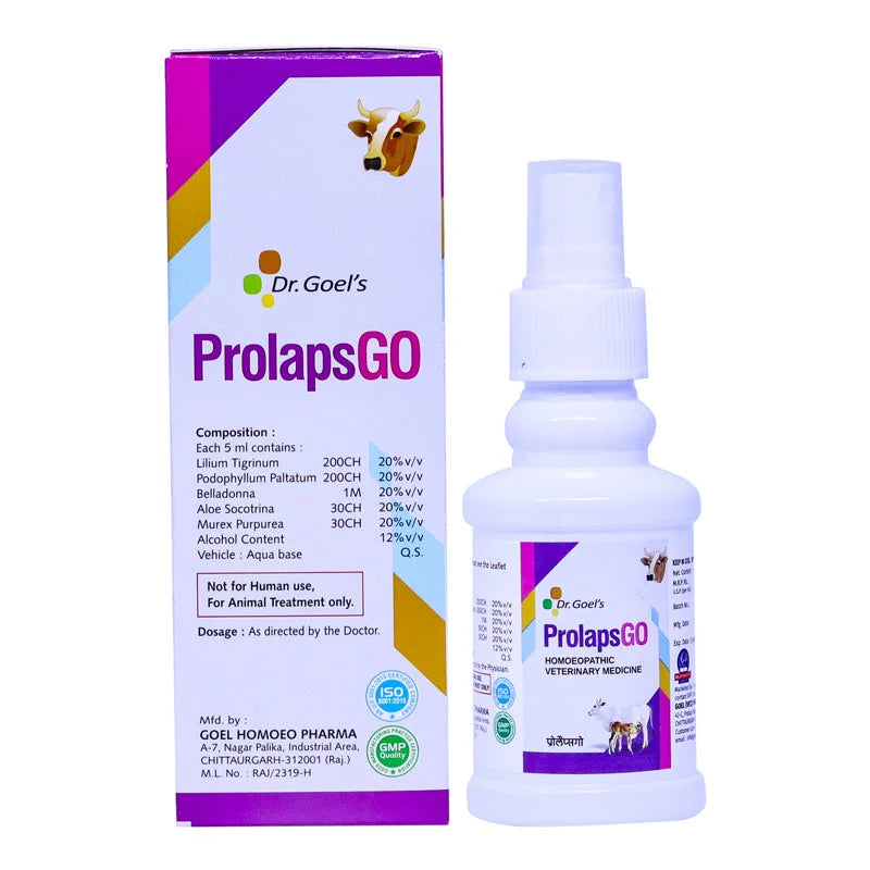 PROLAPSGO for CATTLE -100ml For Pre and Post Partum prolaps