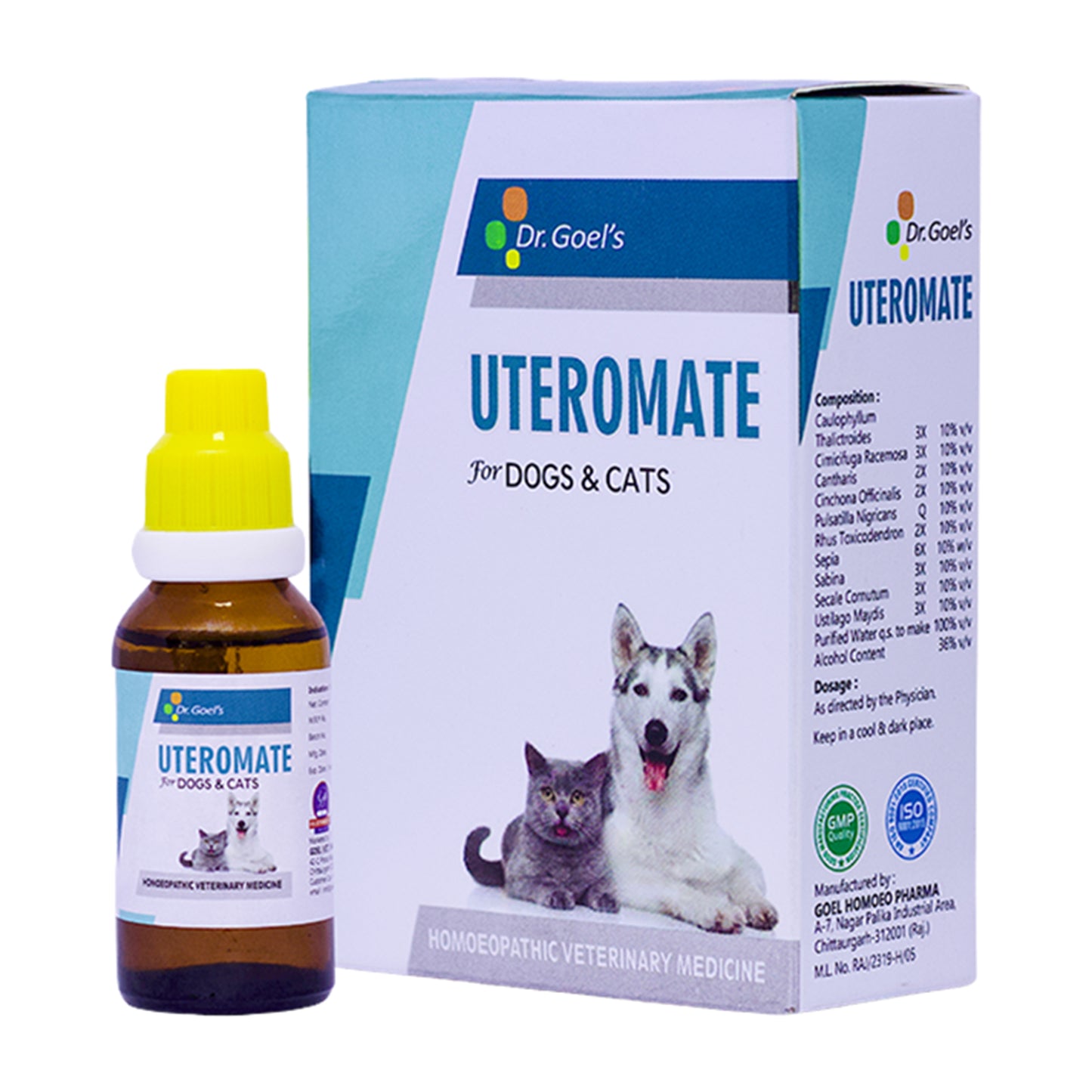 UTEROMATE DROPS for PETS 30ML For UTERINE Troubles in Females