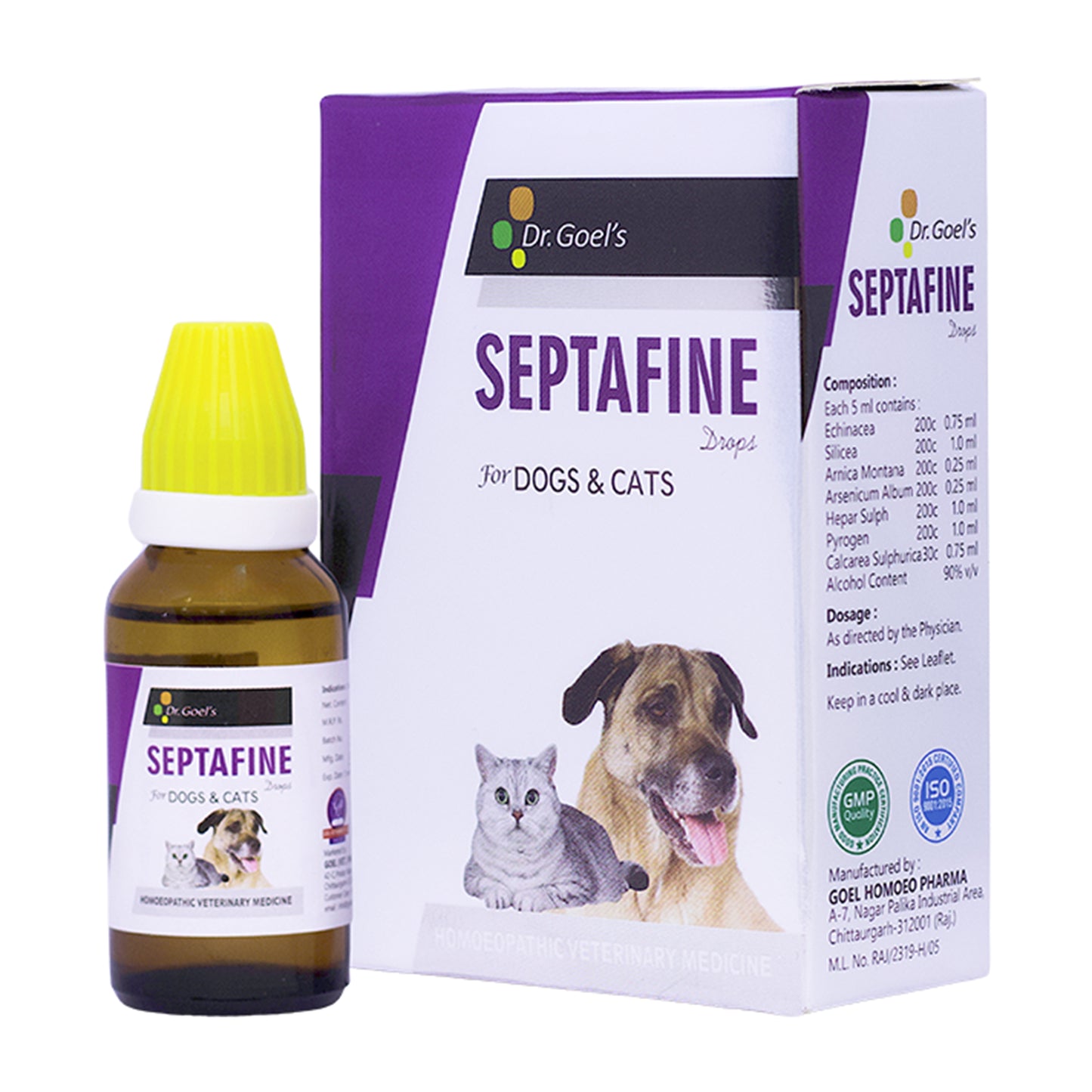 SEPTAFINE DROPS for PETS 30ML for Sepsis or absus