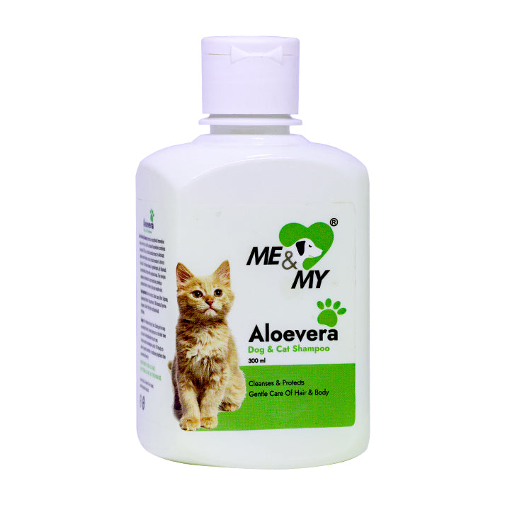 Aloevera Pet Shampoo for gentle care of hair and body coat