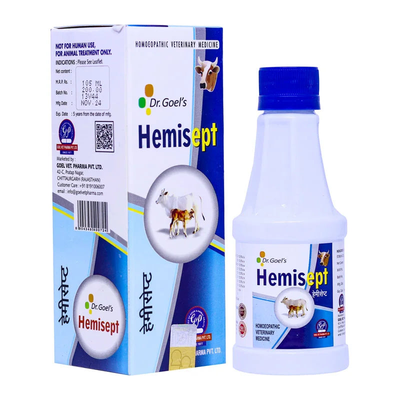 HEMISEPT for CATTLE – 105ML Supporting Therapy to all respiratory disease