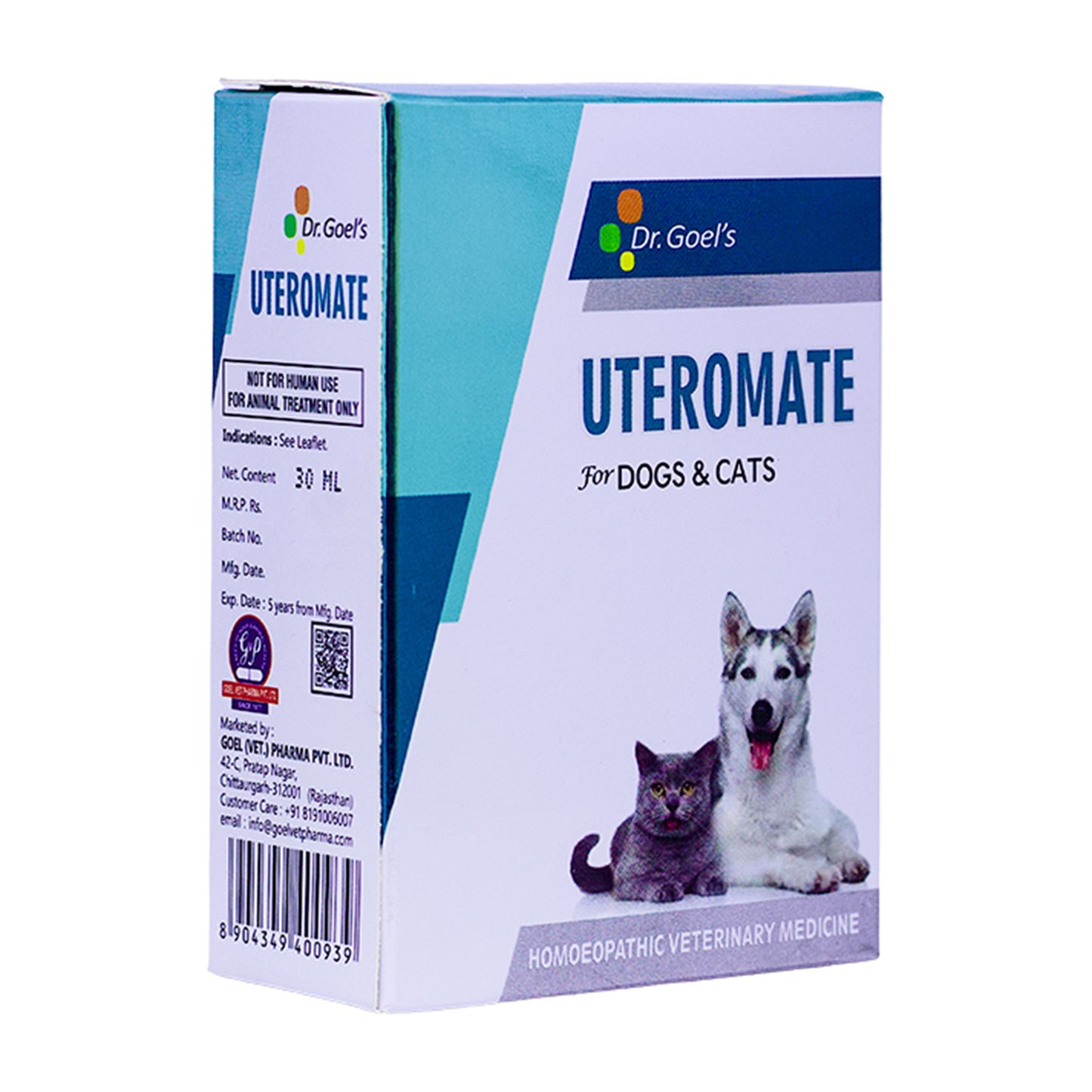 UTEROMATE DROPS for PETS 30ML For UTERINE Troubles in Females