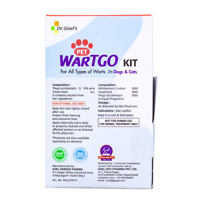 WARTGO KIT for PETS | For Removal of Warts