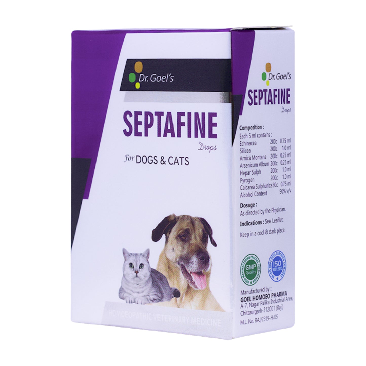 SEPTAFINE DROPS for PETS 30ML for Sepsis or absus