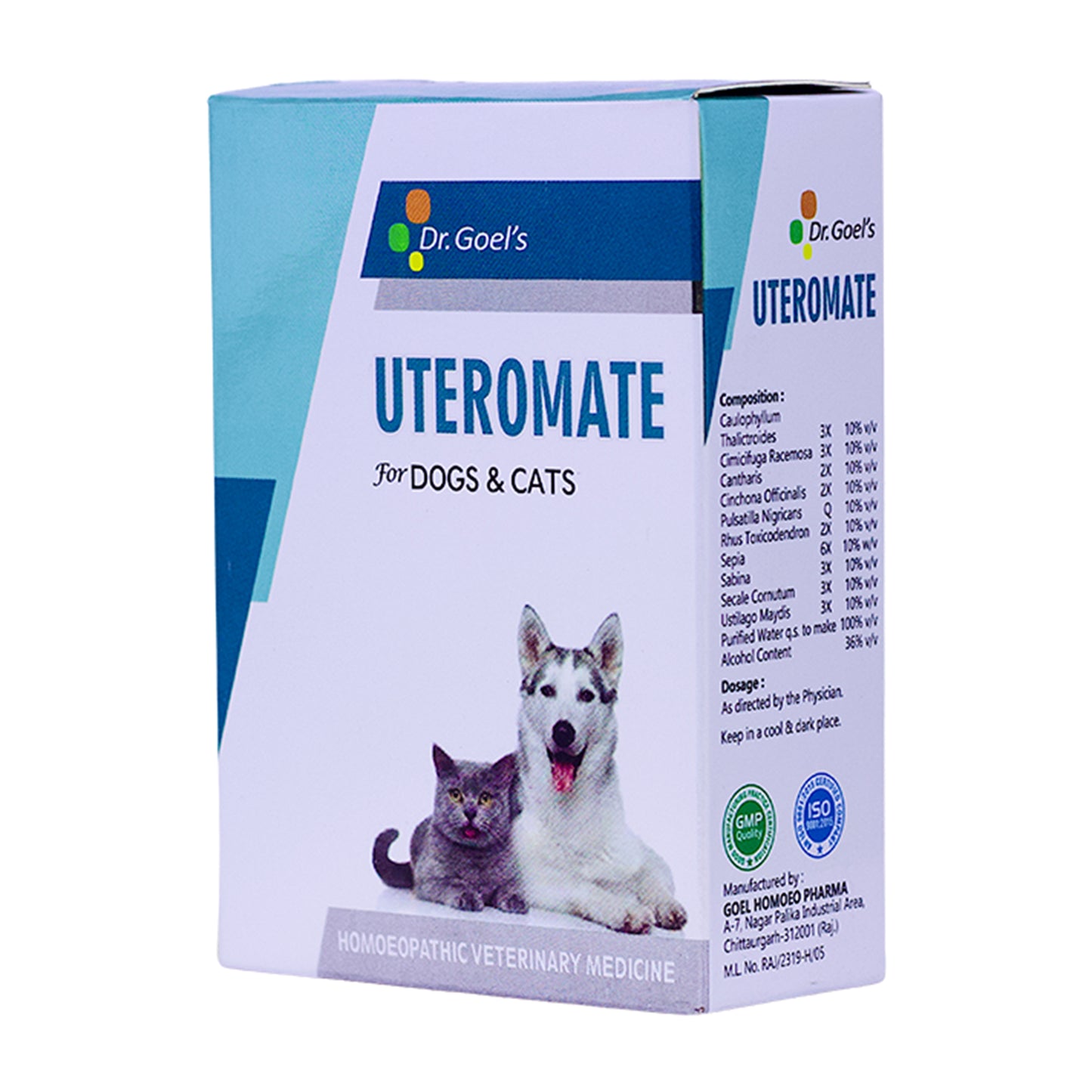 UTEROMATE DROPS for PETS 30ML For UTERINE Troubles in Females
