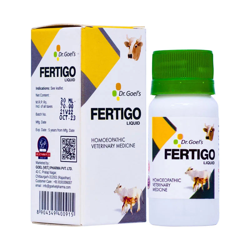 Fertigo For Cattle 30ml - For Increasing Conception Rate ( COMBO Of 4 )