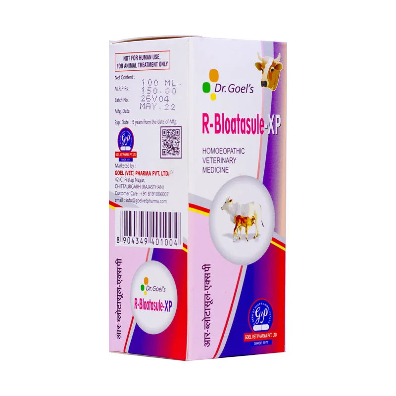 R. BLOATASULE XP for CATTLE 100ml For Indigestion Anorexia and Liver Disorder