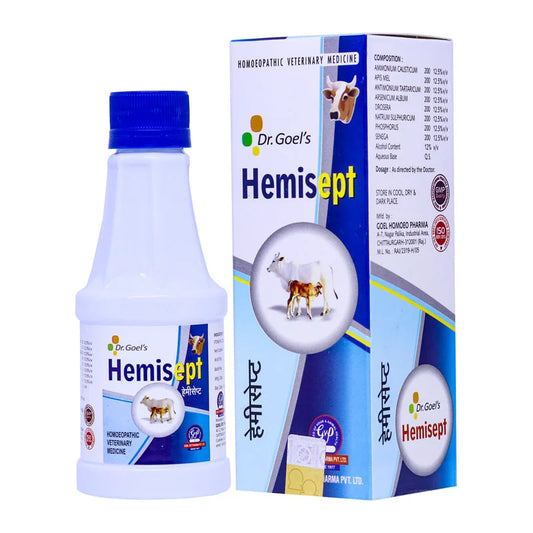 HEMISEPT for CATTLE – 105ML Supporting Therapy to all respiratory disease