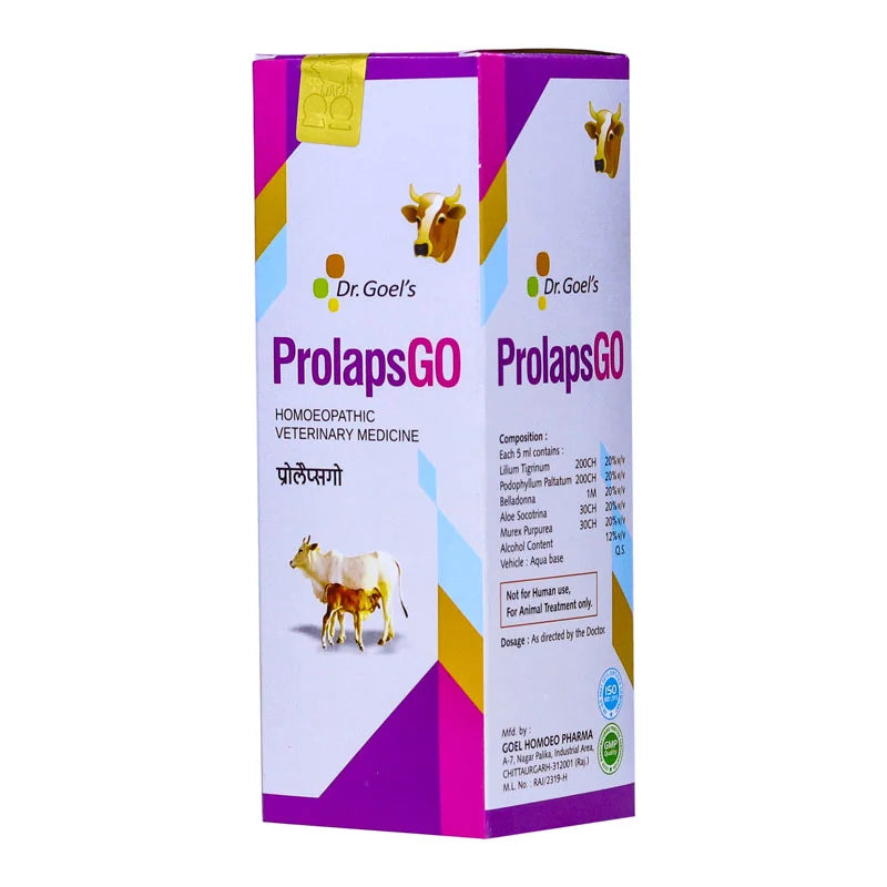 PROLAPSGO for CATTLE -100ml For Pre and Post Partum prolaps