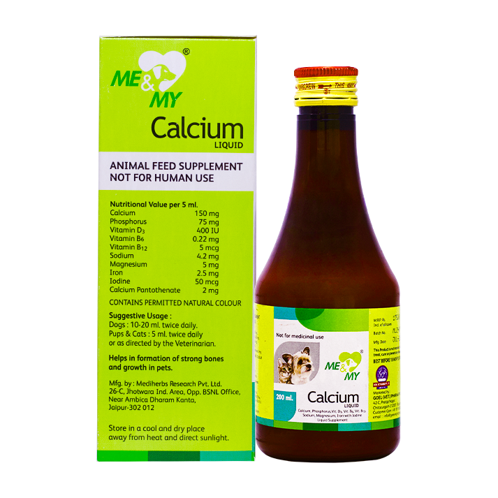 ME and MY CALCIUM Supplement for Pets | For Strong Bone and Growth