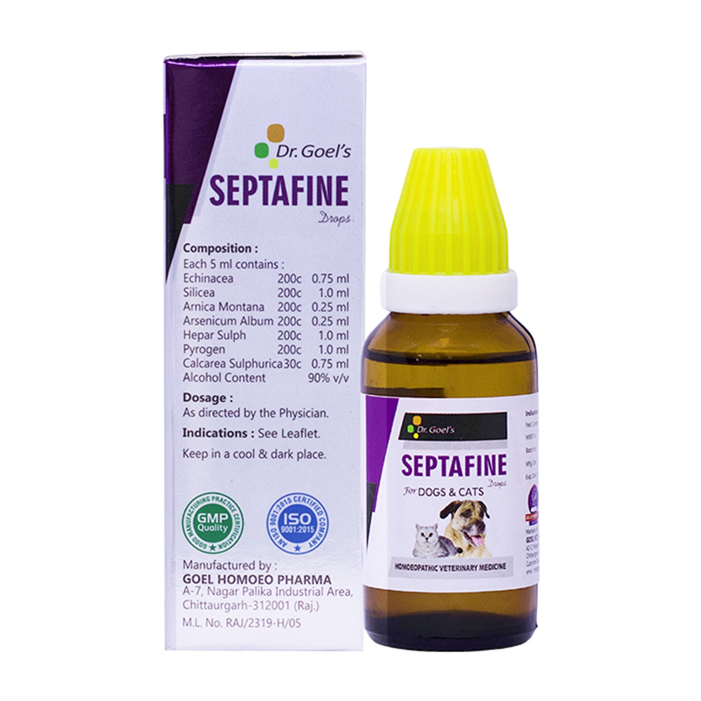 SEPTAFINE DROPS for PETS 30ML for Sepsis or absus