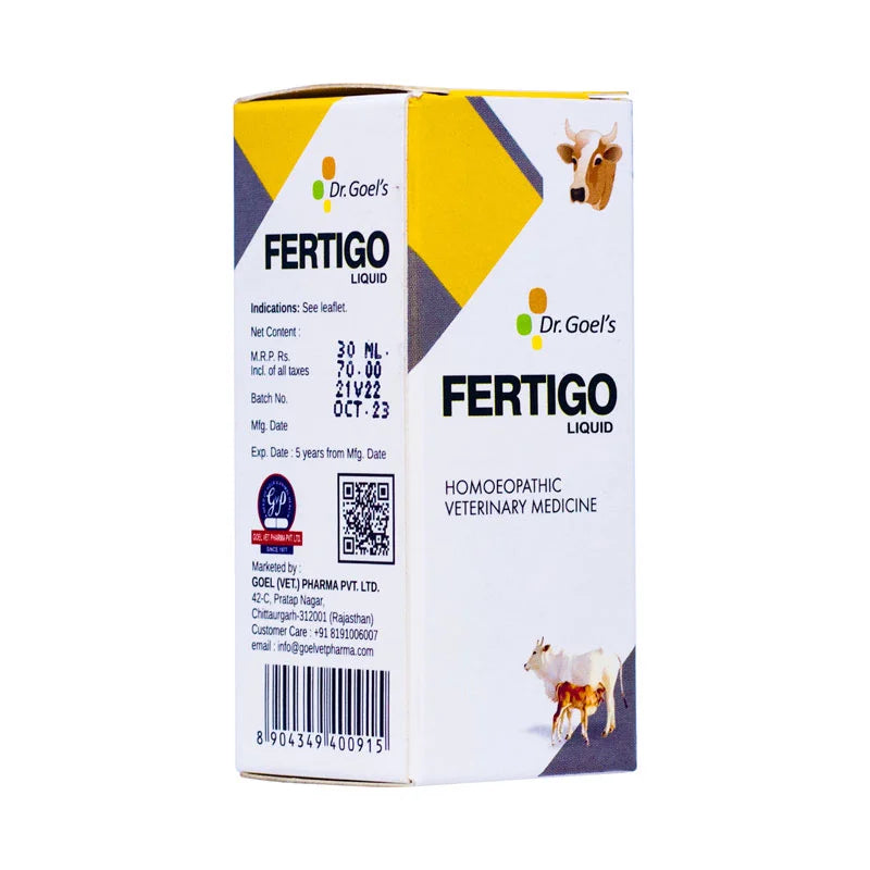 Fertigo For Cattle 30ml - For Increasing Conception Rate ( COMBO Of 4 )