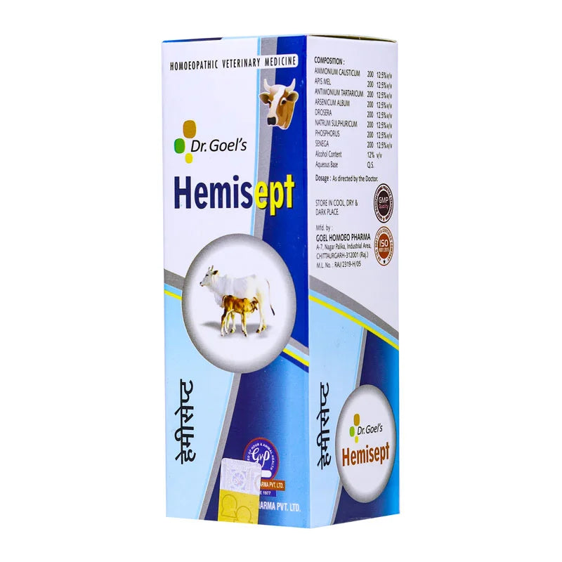 HEMISEPT for CATTLE – 105ML Supporting Therapy to all respiratory disease