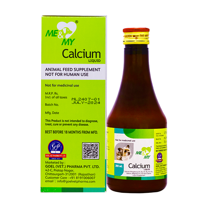 ME and MY CALCIUM Supplement for Pets | For Strong Bone and Growth