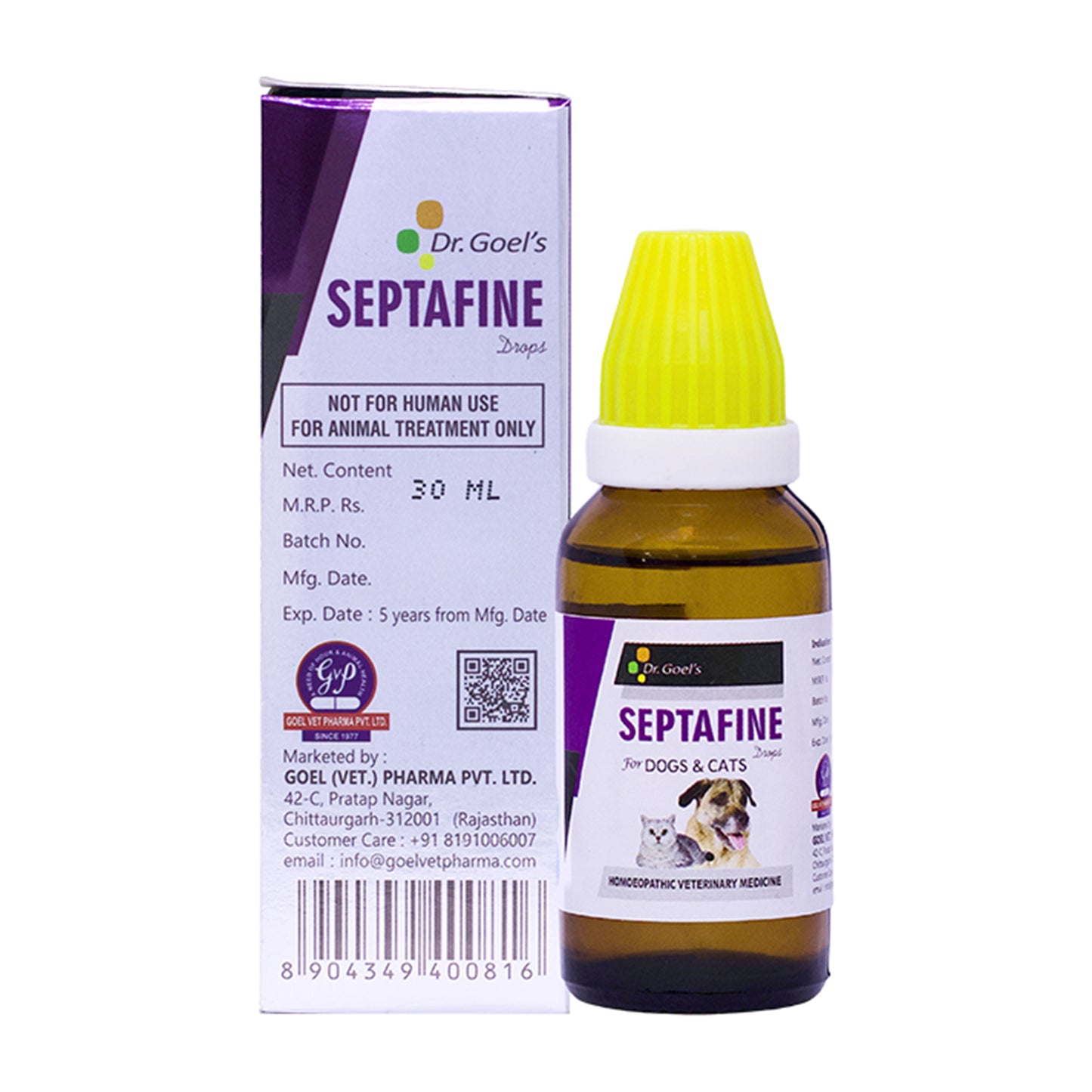 SEPTAFINE DROPS for PETS 30ML for Sepsis or absus