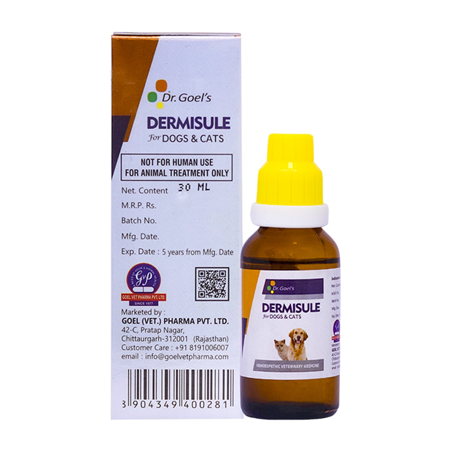 DERMISULE for PETS 30ml For Skin Infections