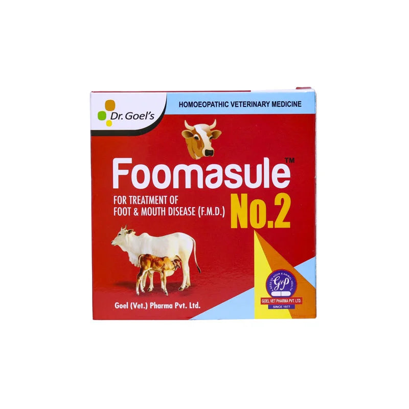 FOOMASULE No. 2 for CATTLE For Treatment of FMD