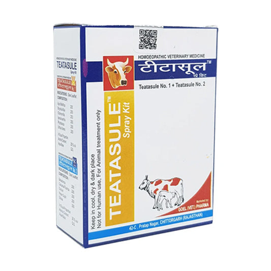 TEATASULE LIQUID KIT for CATTLE Helpful in Acute, Sub-acute Mastitis