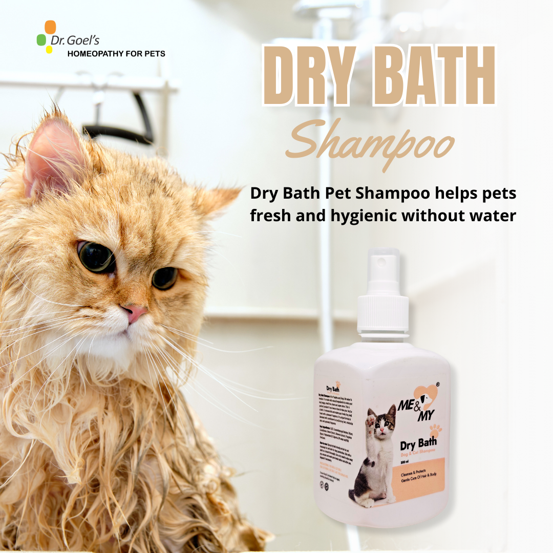 Dry Bath Pet Shampoo helps pets fresh and hygienic without water