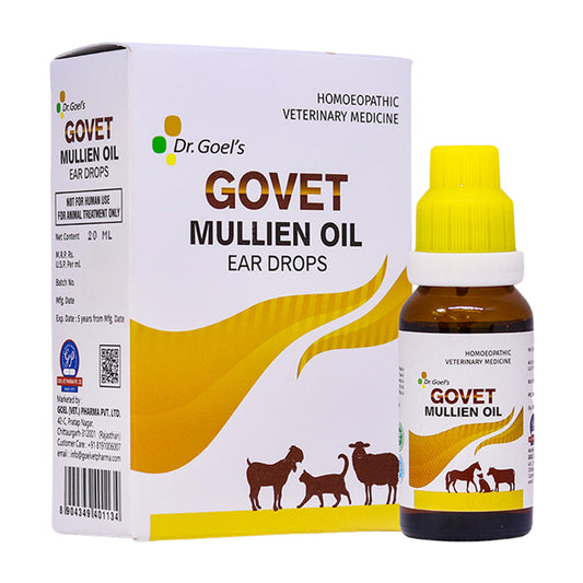 GOVET MULLIEN OIL EAR DROPS FOR DOG, CAT, COW & BUFFALO