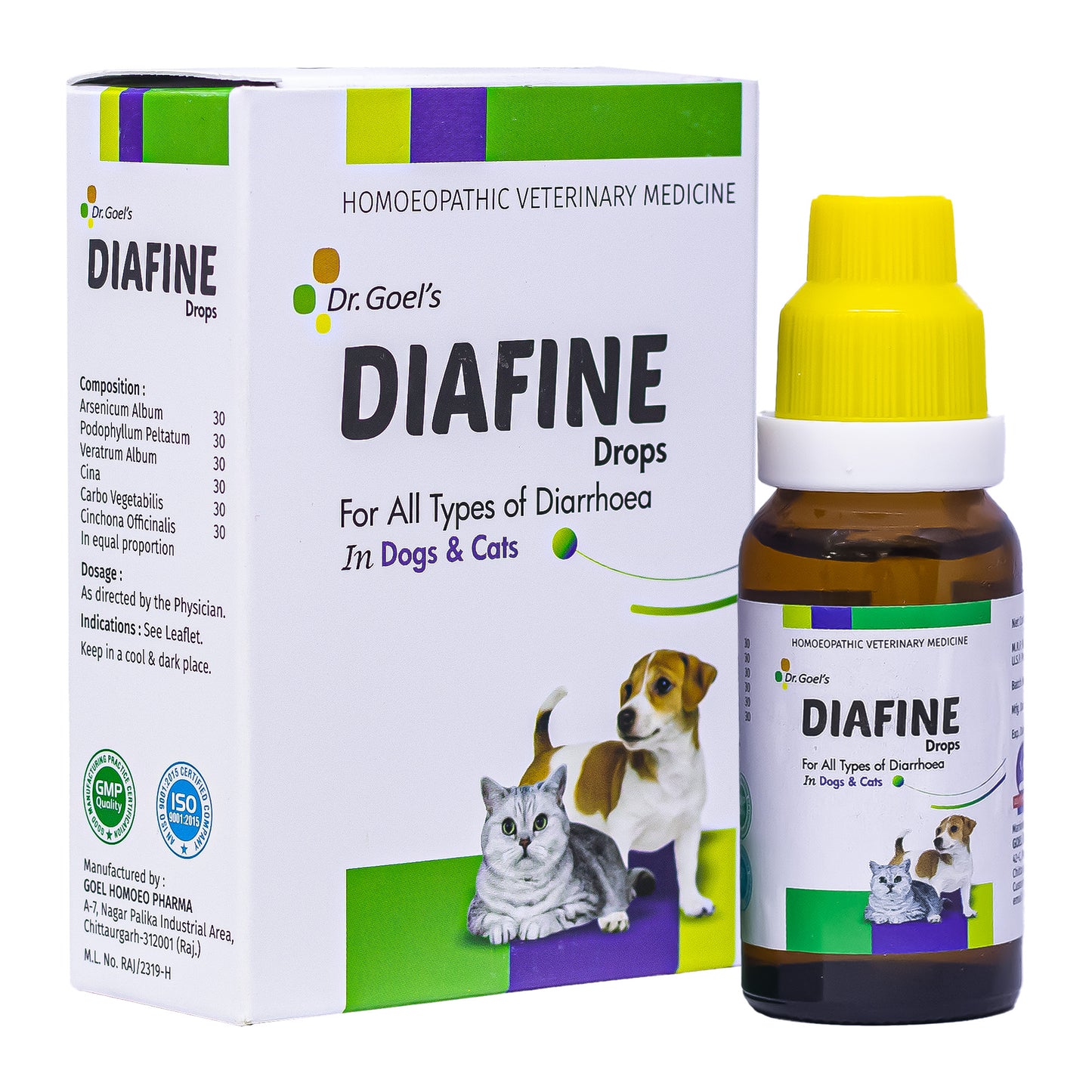 DIAFINE for PETS 20ML for Diarrhoea and PARVO