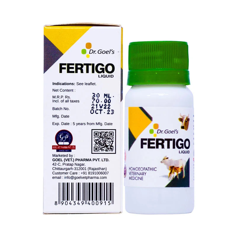 Fertigo For Cattle 30ml - For Increasing Conception Rate ( COMBO Of 4 )