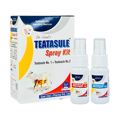 TEATASULE LIQUID KIT for CATTLE Helpful in Acute, Sub-acute Mastitis