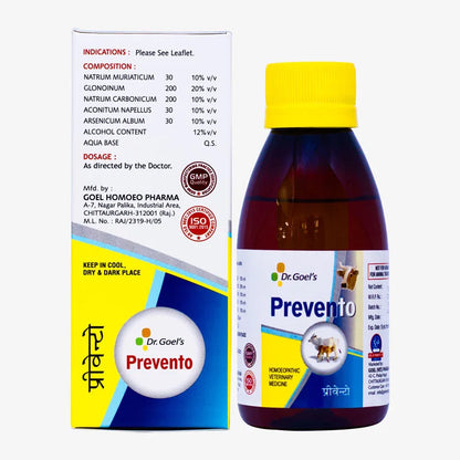 PREVENTO for Cattle – 100ml For Heat Stoke, Panting