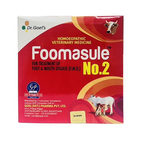 FOOMASULE No. 2 for CATTLE For Treatment of FMD