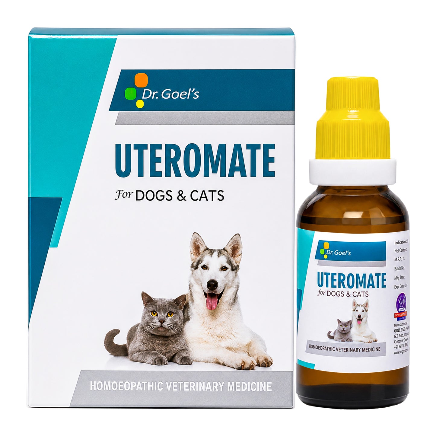 UTEROMATE DROPS for PETS 30ML For UTERINE Troubles in Females