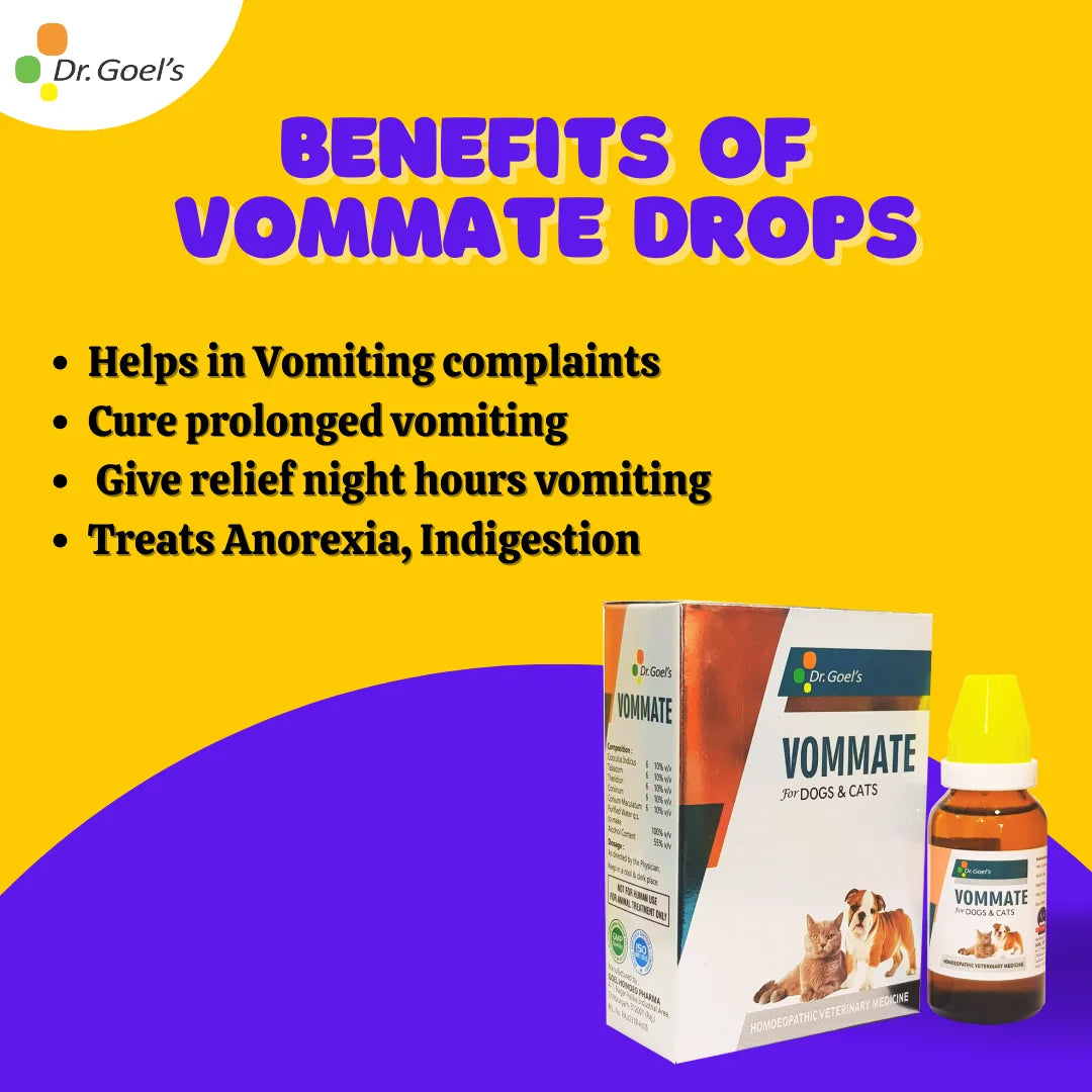 VOMMATE DROPS for PETS 30ML For Vomiting complaints