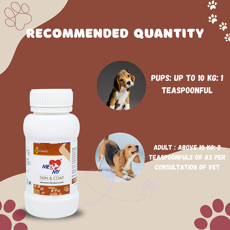 Me and My SKIN And COAT 100 GM For skin issues in Pets