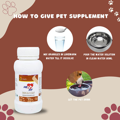 Me and My SKIN And COAT 100 GM For skin issues in Pets