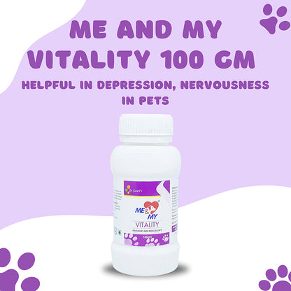 Me and My VITALITY 100 GM Helpful in Depression, Nervousness in pets