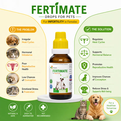 FERTIMATE DROPS for PETS 30ML For INFERTILITY in Females