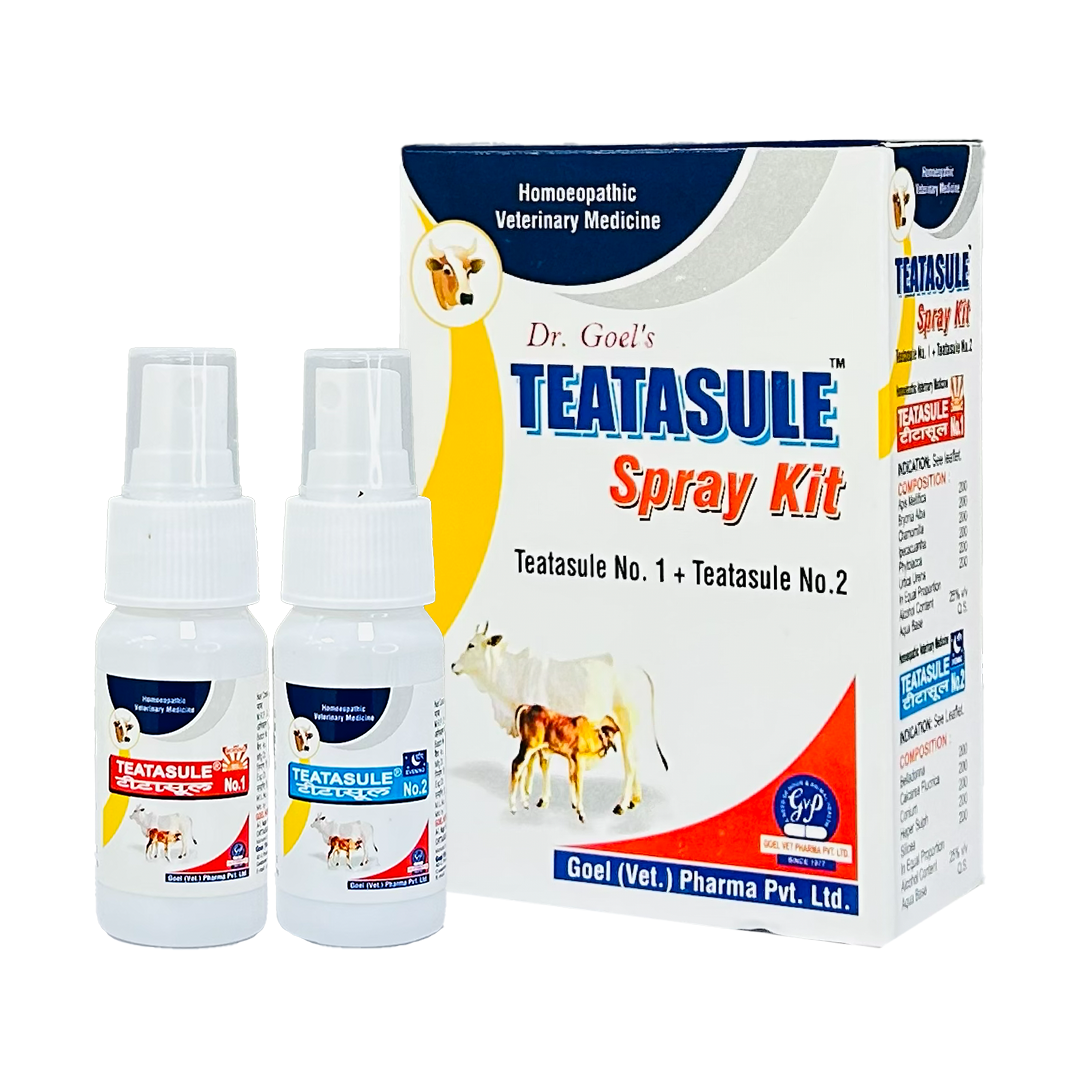 TEATASULE LIQUID KIT for CATTLE Helpful in Acute, Sub-acute Mastitis