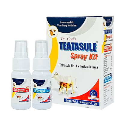 TEATASULE LIQUID KIT for CATTLE Helpful in Acute, Sub-acute Mastitis