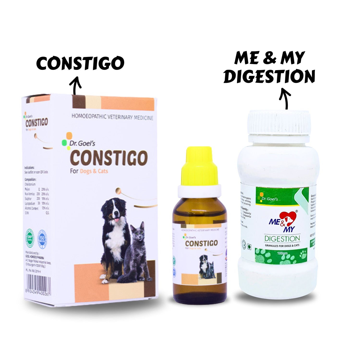 Double Relief From Constipation Constigo + Me & My Digestion (Combo)
