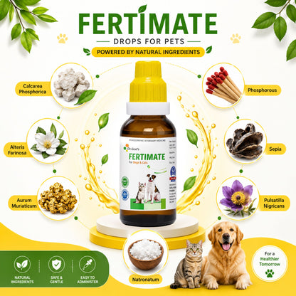FERTIMATE DROPS for PETS 30ML For INFERTILITY in Females
