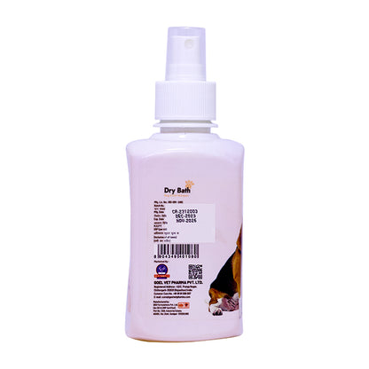Dry Bath Pet Shampoo helps pets fresh and hygienic without water