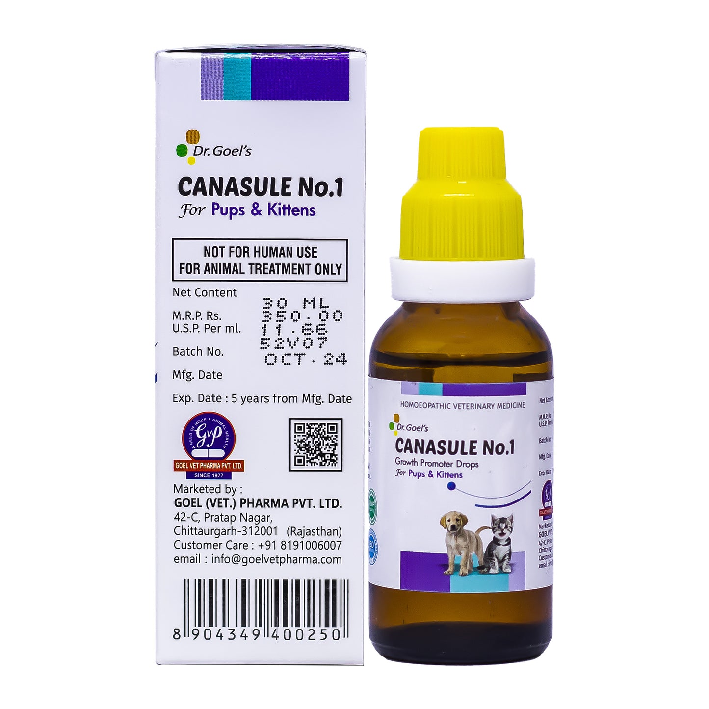 CANASULE No.1 for PUPS and KITTENS 30ml For Boosting Immunity