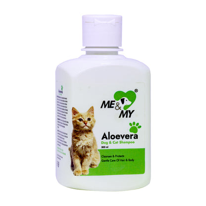 Aloevera Pet Shampoo for gentle care of hair and body coat