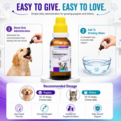 CANASULE No.1 for PUPS and KITTENS 30ml For Boosting Immunity