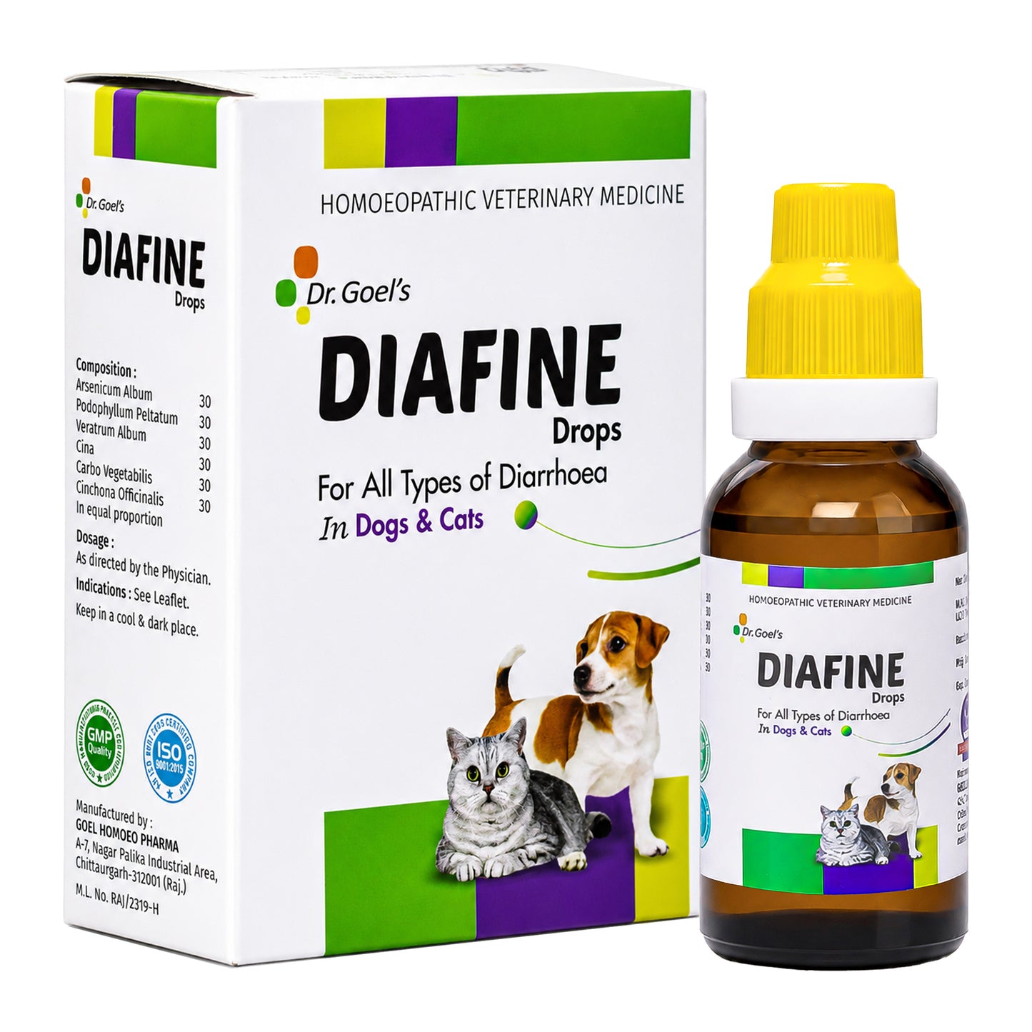 DIAFINE for PETS 20ML for Diarrhoea and PARVO